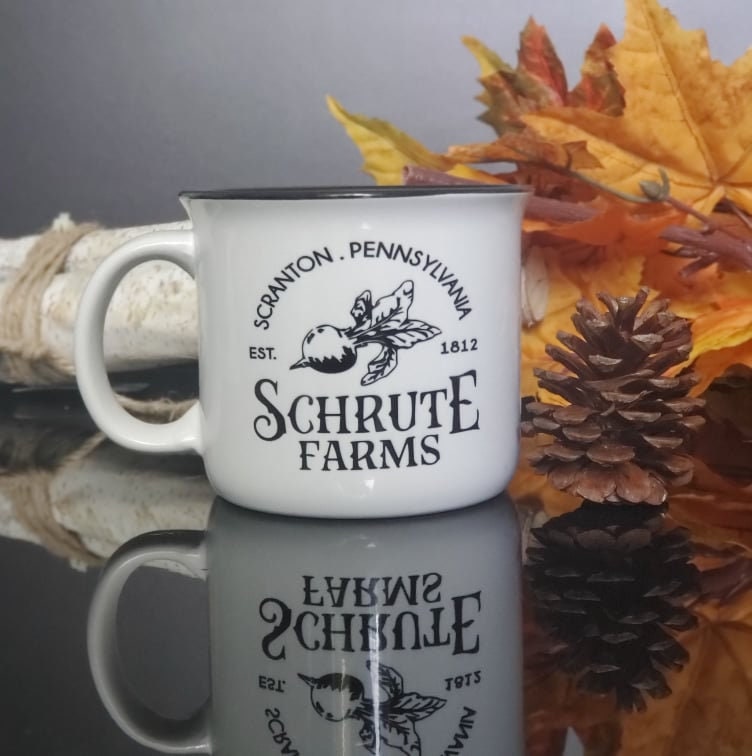 15 Oz Ceramic Camping Mug- Schrute Farms Design