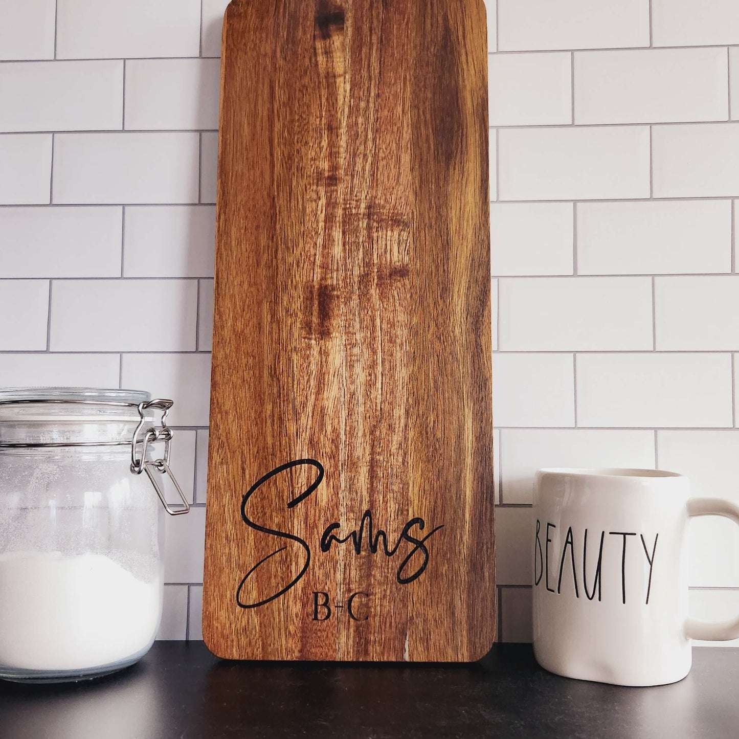 Charcuterie Board Personalized Gift, Farmhouse Cutting Board, Cheese board, Acacia Wood Decor, Housewarming Gift, Wedding Gift Serving Board