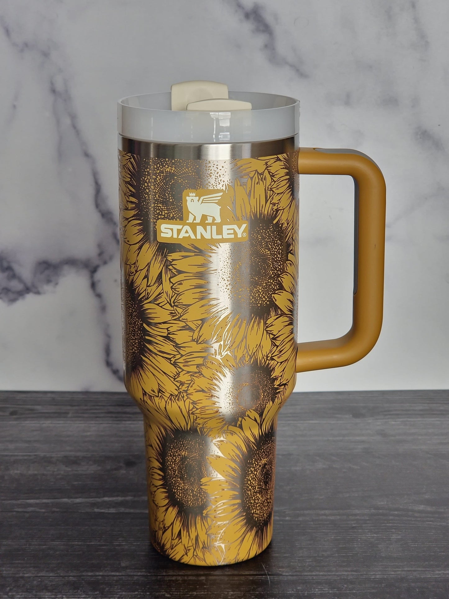 Sunflower Tumbler 30 Oz Quencher 2.0 | floral sunflower wrap| Full wrap engraved Tumbler | Quencher Tumbler | Target Tumbler limited edition