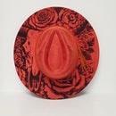 Decorative plate with a floral design on a white background