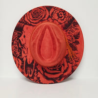 Decorative plate with a floral design on a white background