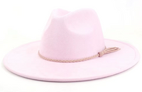 Koi Fish Laser Engraved Vegan Suede Wide Brim Hat