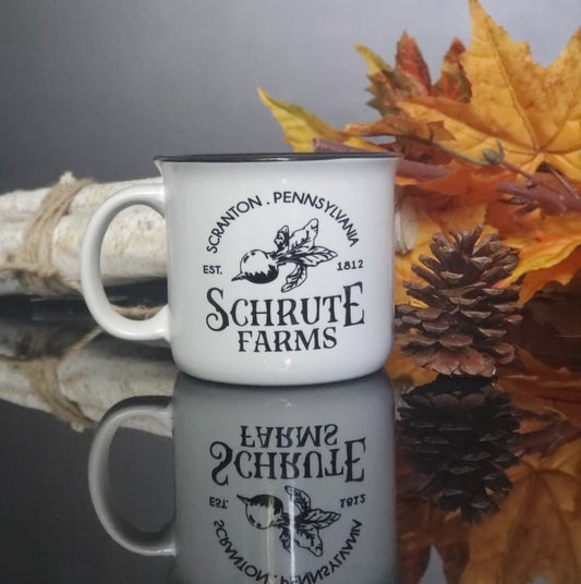 15 Oz Ceramic Camping Mug- Schrute Farms Design