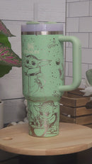 Grogu Baby Yoda Laser Engraved Tumbler