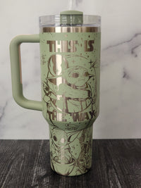 Grogu Baby Yoda Laser Engraved Tumbler