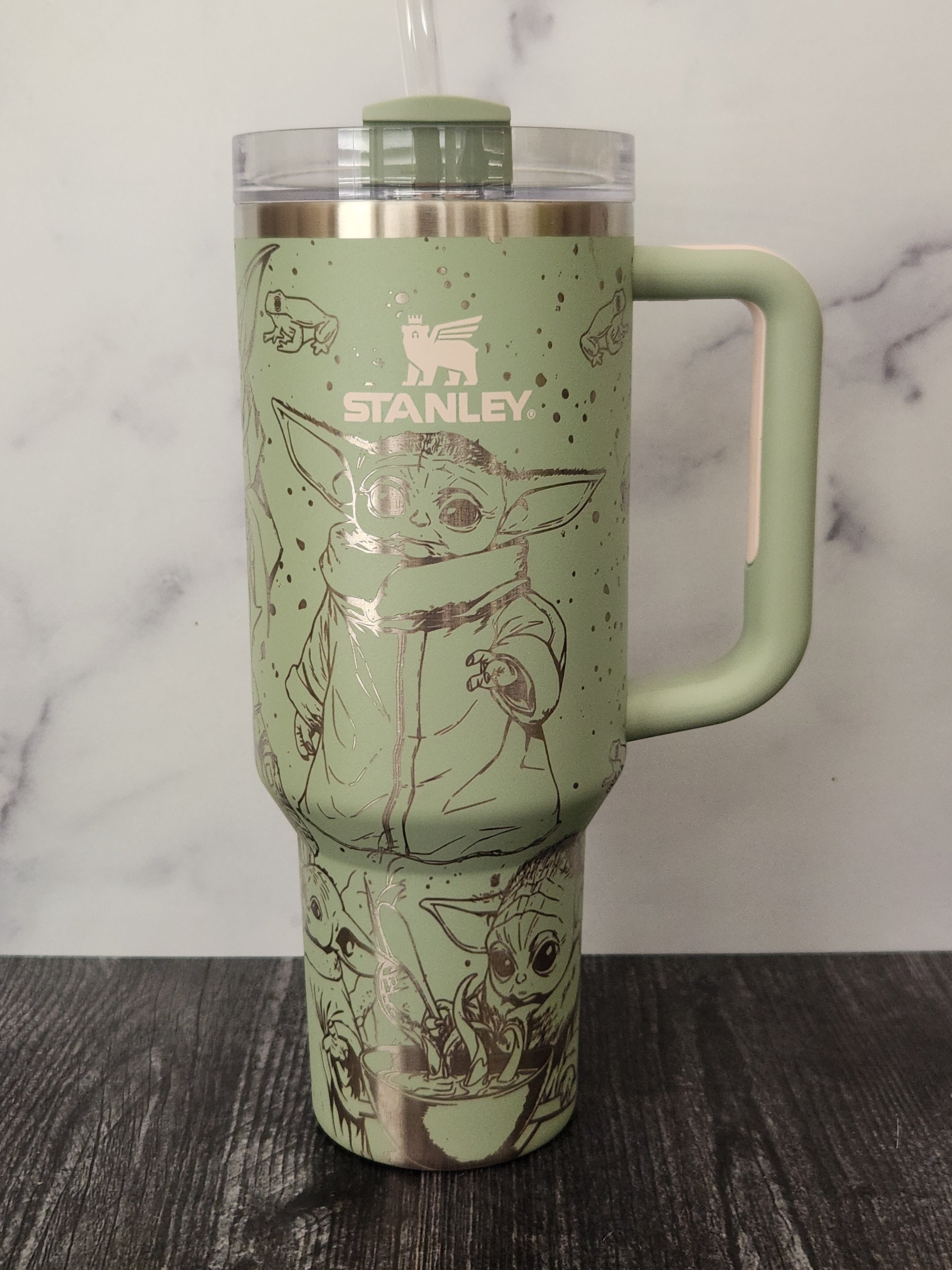 Grogu Baby Yoda Laser Engraved Tumbler