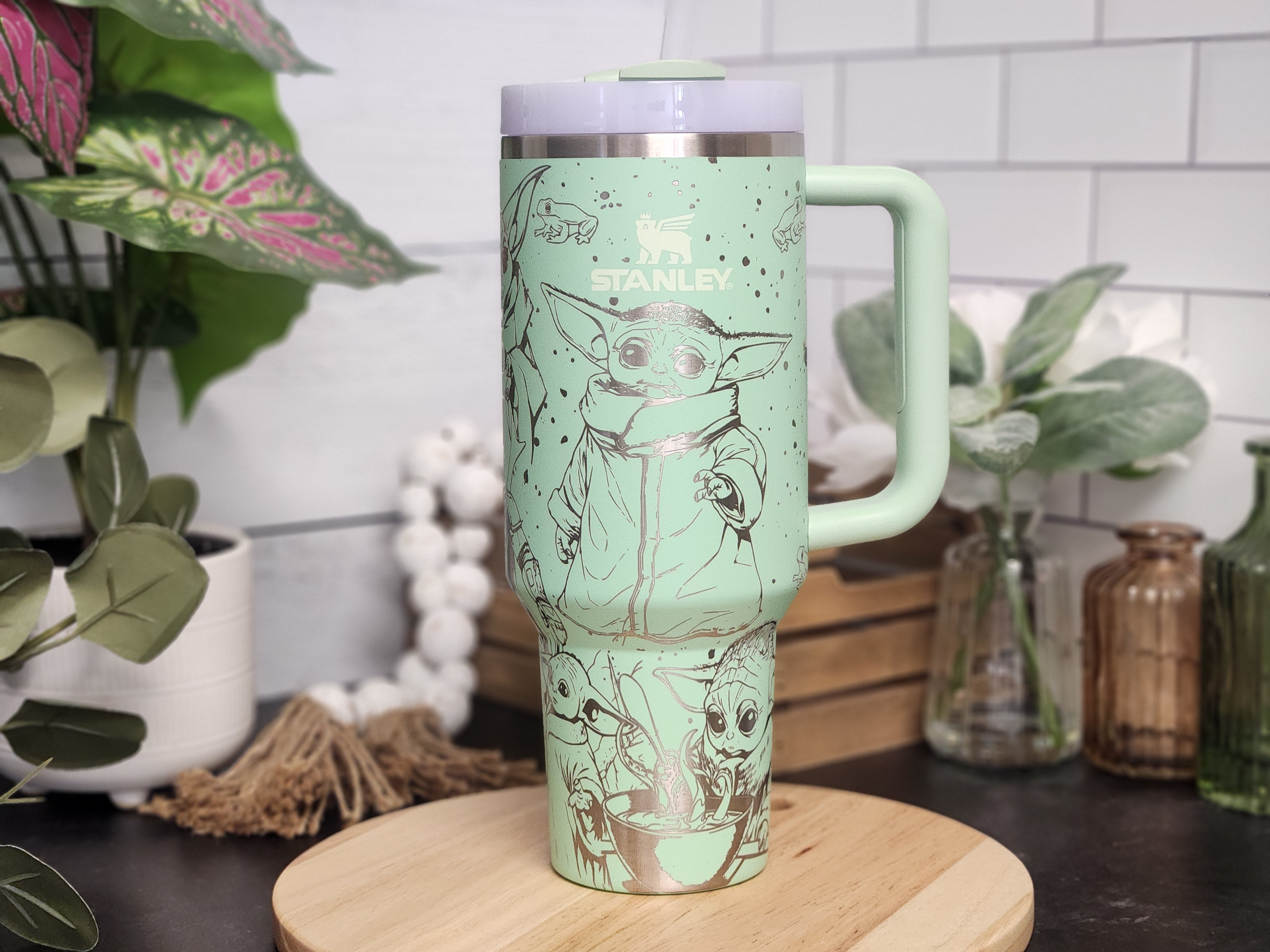 Grogu Baby Yoda Laser Engraved Tumbler